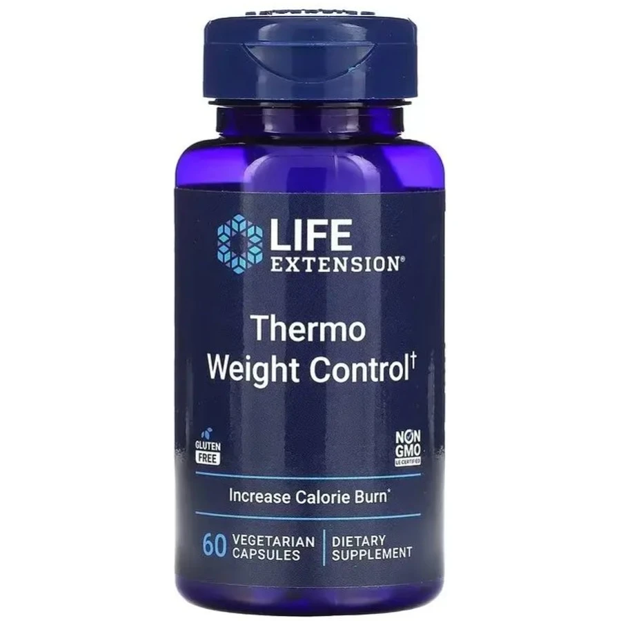 Контроль веса, Thermo Weight Control, Life Extension, 60 вегетарианских капсул: цены и характеристики