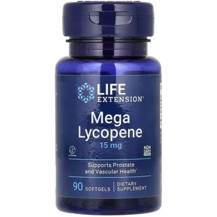Лікопін, 15 мг, Mega Lycopene, Life Extension, 90 гелевих капсул