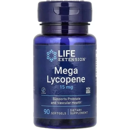 Лікопін, 15 мг, Mega Lycopene, Life Extension, 90 гелевих капсул: ціни та характеристики