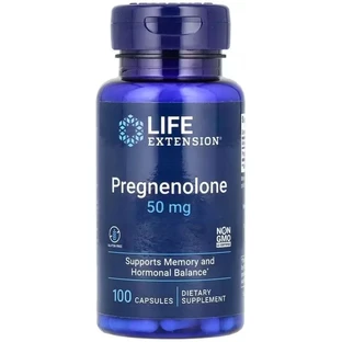 Прегненолон, Pregnenolone, Life Extension, 100 капсул