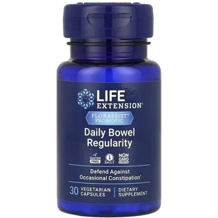 Пробиотик для регулярной работы кишечника, 57,5 ​​мг, Florassist Probiotic, Life Extension, 30 вегетарианских капсул
