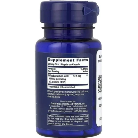 Пробиотик для регулярной работы кишечника, 57,5 ​​мг, Florassist Probiotic, Life Extension, 30 вегетарианских капсул: цены и характеристики