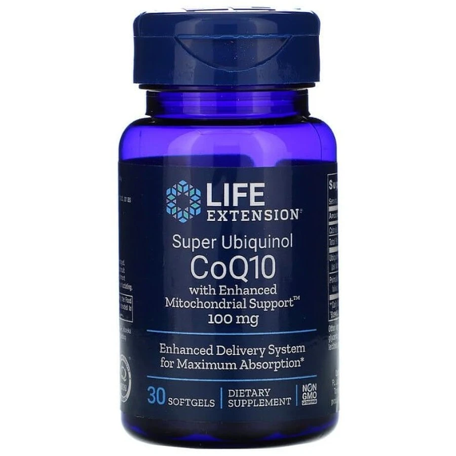Суперубихинол CoQ10 100 мг, Super Ubiquinol CoQ10, Life Extension, 30 гелевых капсул: цены и характеристики