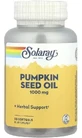 Олія насіння гарбуза, 1000 мг, Pumpkin Seed Oil, Solaray, 90 гелевих капсул