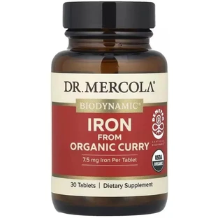 Залізо з органічного карі, Iron From Organic Curry, Dr. Mercola, 30 таблеток