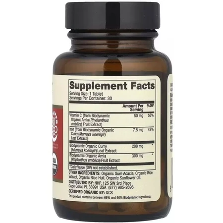 Залізо з органічного карі, Iron From Organic Curry, Dr. Mercola, 30 таблеток: ціни та характеристики