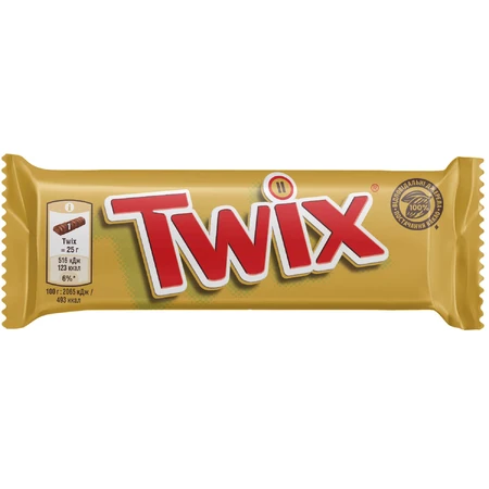 Батончик Twix в молочном шоколаде 50 г: цены и характеристики