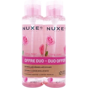 Набор Duo Мицеллярная вода Nuxe Very Rose для лица, 2 шт х 400 мл