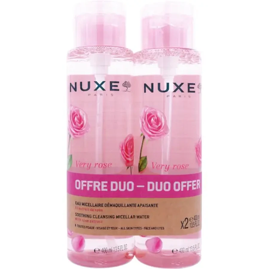 Набор Duo Мицеллярная вода Nuxe Very Rose для лица, 2 шт х 400 мл: цены и характеристики
