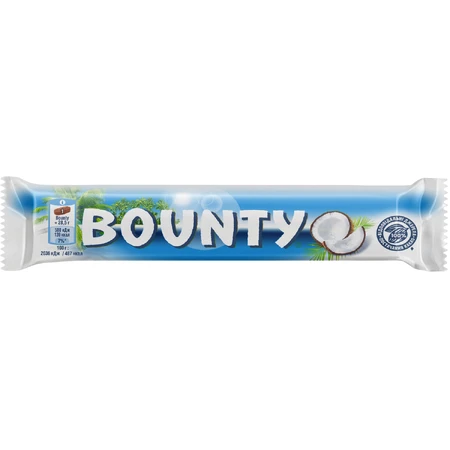 Батончик Bounty в молочном шоколаде 57гр: цены и характеристики