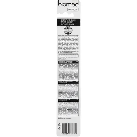 Зубная щетка BioMed Silver с ионами серебра Средняя Желтая 1 шт: цены и характеристики