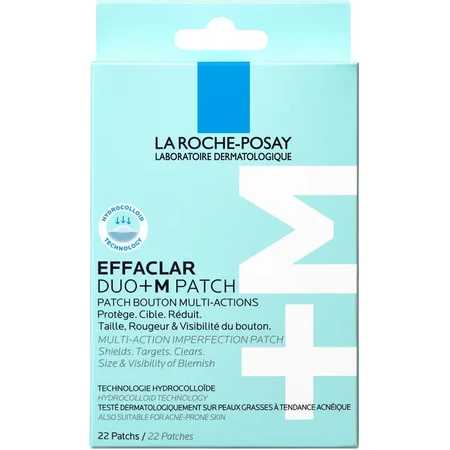 Патчі гідроколоїдні La Roche-Posay Effaclar Duo+ M мультифункціональні для зменшення розмірів та видимості недоліків шкіри обличчя, 22 шт: ціни та характеристики