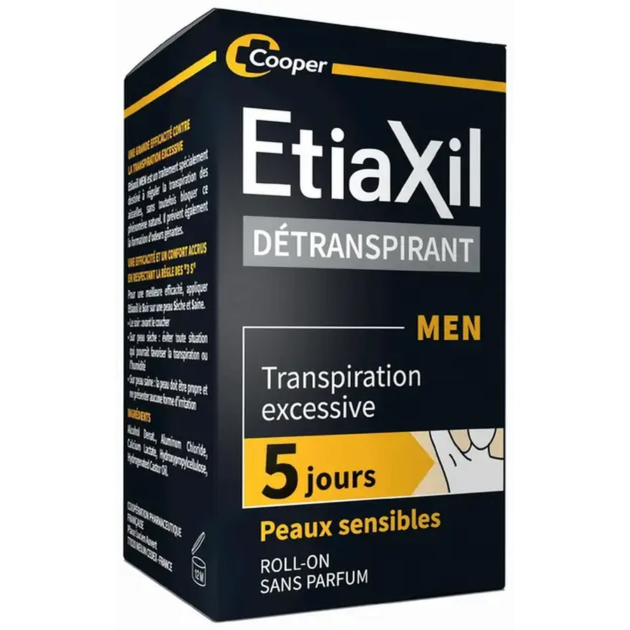 Антиперспірант чоловічий Etiaxil Men Sensitive для чутливої шкіри, 15 мл: ціни та характеристики