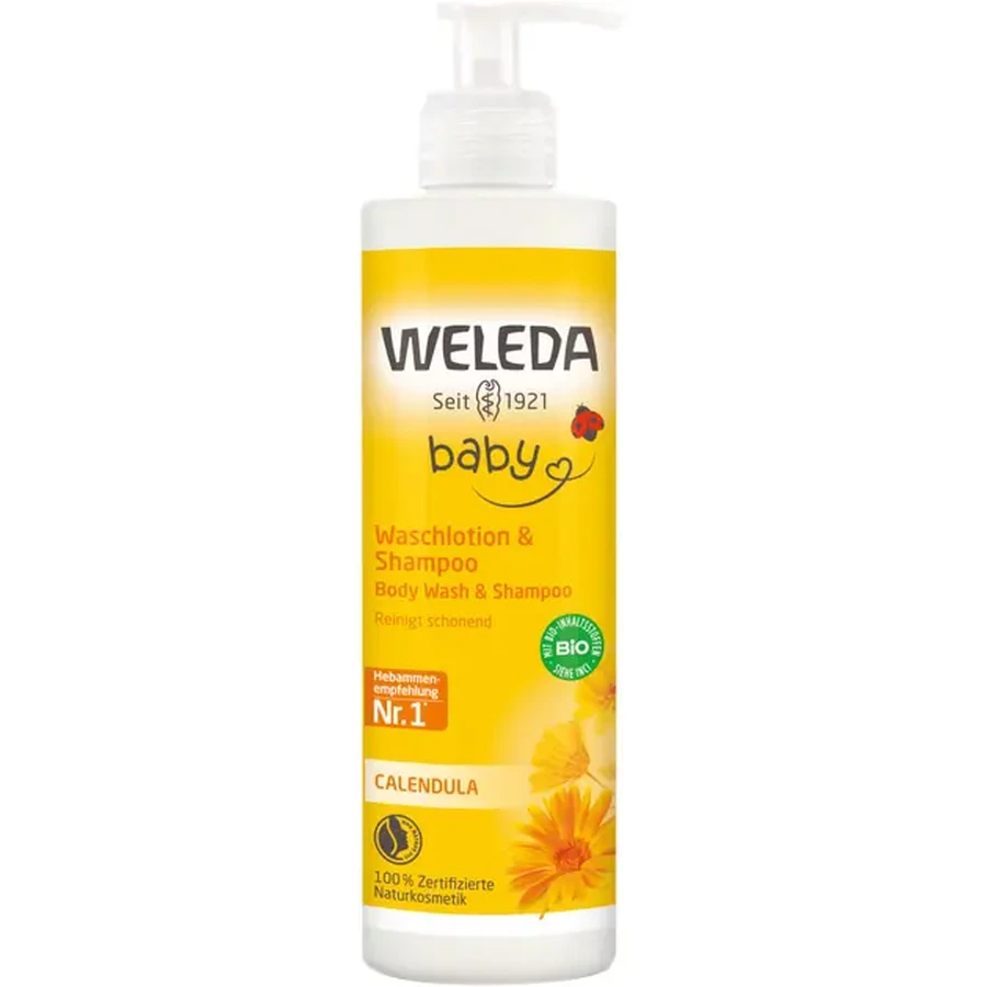 Шампунь-гель детский Weleda Baby Calendula для волос и тела, 400 мл: цены и характеристики