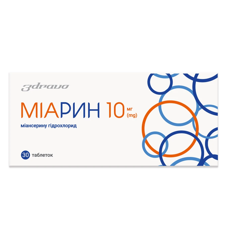 Миарин таблетки, п/о по 10 мг №30: цены и характеристики