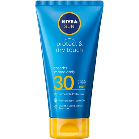 Крем-гель сонцезахисний Nivea Sun SPF 30 Захист та сухий дотик 175 мл: ціни та характеристики