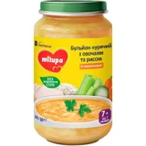 Курячий бульйон Milupa з овочами та рисом для дітей від 7 місяців, 200 г