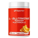 L-глютамин + Витамин C Sporter L-Glutamine + Vitamin C апельсин, 300 г