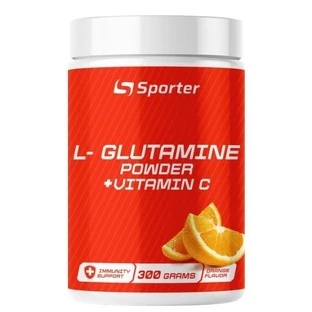 L-глютамин + Витамин C Sporter L-Glutamine + Vitamin C апельсин, 300 г