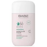 Сонцезахисний мінеральний флюїд BABE Laboratorios Mineral Super Fluid SPF 50 з тонуючим ефектом для чутливої та атопічної шкіри 50 мл