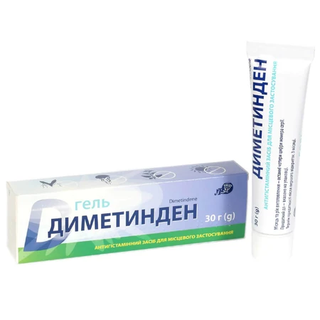Диметинден гель 0,1% туба 30 г: цены и характеристики