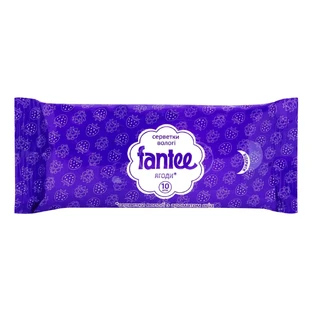 Серветки Fantee вологі з ароматом ягід №10