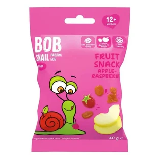 Снек фруктово-ягідний Bob Snail зі смаком яблуко-малина, 40 г