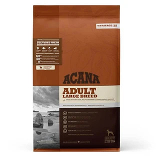 Acana Adult Large Breed Recipe - Сухий корм з м'ясом курчати для великих і гігантських порід; 11,4 кг
