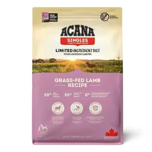 Acana Grass-Fed Lamb - Сухий корм з ягням для собак всіх порід на всіх стадіях життя з чутливим травленням; 2 кг
