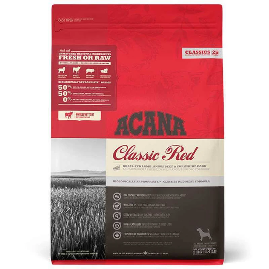 Acana Red Meat (Classic Red) - Сухий корм для собак різних порід на всіх стадіях життя; 2 кг: ціни та характеристики