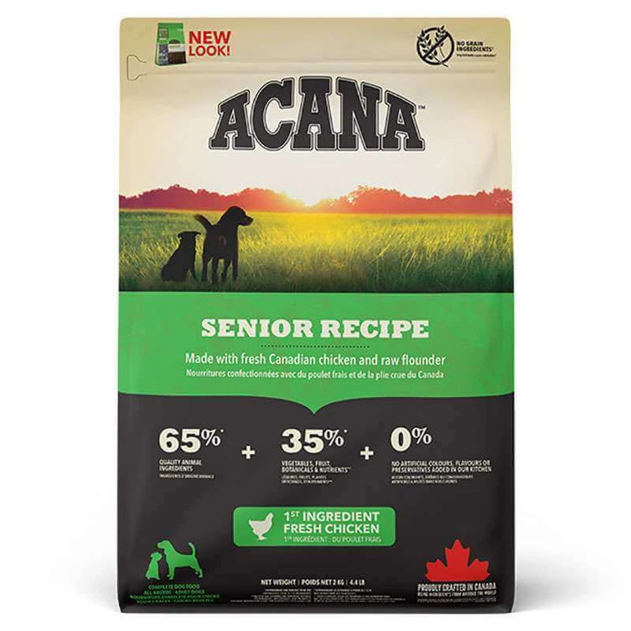 Acana Senior Dog Recipe – Сухой корм c мясом цыпленка для пожилых собак; 2 кг: цены и характеристики