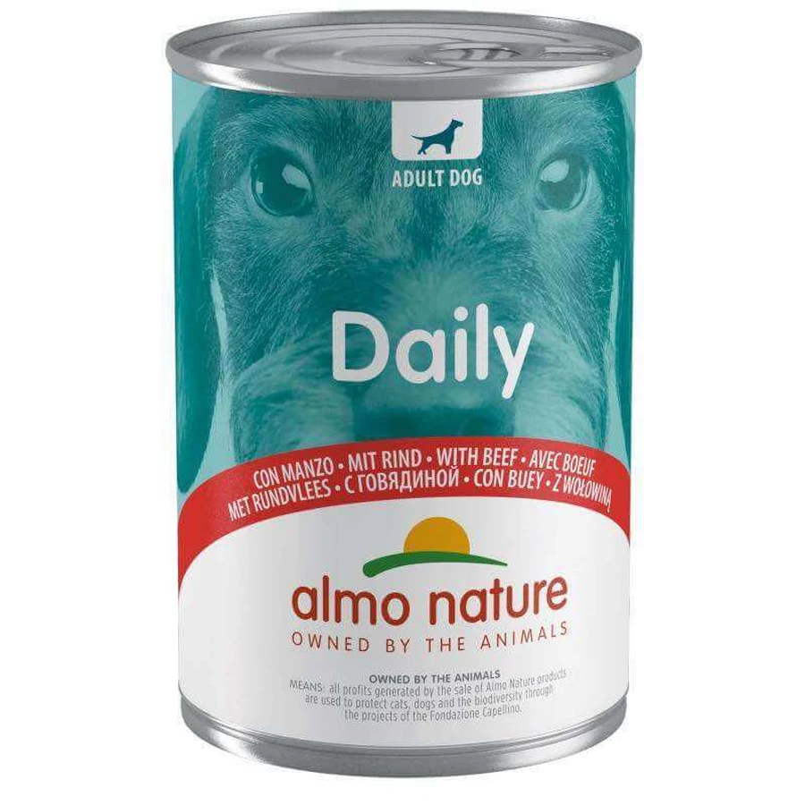 Almo Nature (Альмо Натюр) Daily Dog Adult Beef - Повнораціонний консервований корм з яловичиною для дорослих собак всіх порід; 400 г: ціни та характеристики