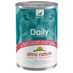 Almo Nature (Альмо Натюр) Daily Dog Adult Pork - Полнорационный консервированный корм с свининой для взрослых собак всех пород; 400 г