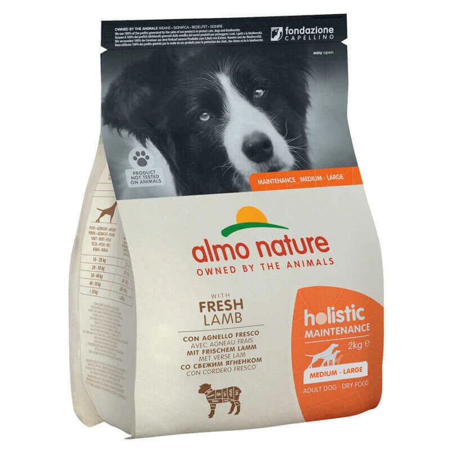 Almo Nature (Альмо Натюр) Holistic Dog Fresh Lamb - Сухой корм с ягнёнком для собак средних и больших пород; 2 кг: цены и характеристики