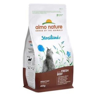 Almo Nature (Альмо Натюр) Holistic Sterilised Cat Fresh - Сухий корм з яловичиною для стерилізованих котів; 400 г