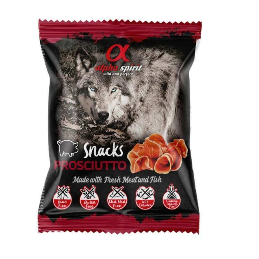 Alpha Spirit (Альфа Спирит) Snacks Prosciutto - Полувлажное лакомство с прошутто для собак; 50 г: цены и характеристики