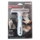 AnimAll (ЭнимАл) Groom – Расчёска-грабли двухрядная для котов и собак с длинной густой шерстью; One size (Голубой)