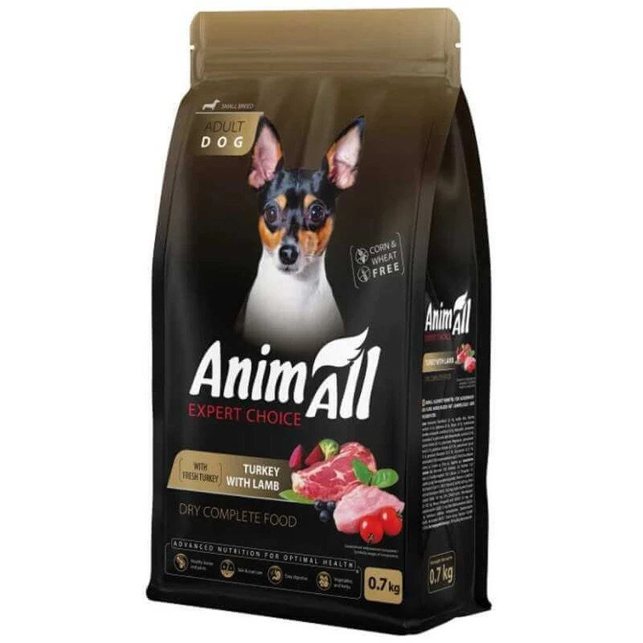 AnimAll Expert Choice - Сухой корм со свежей индейкой и ягненком для собак малых пород; 700 г: цены и характеристики