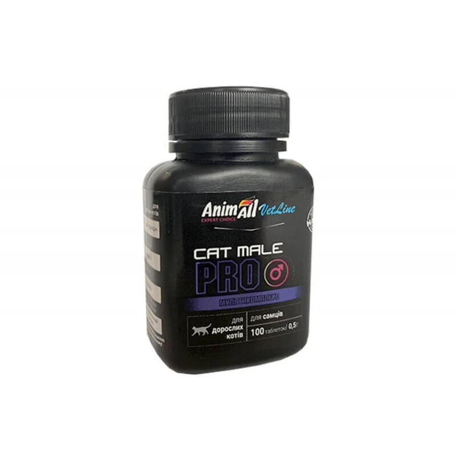 AnimAll VetLine (ЭнимАлл ВетЛайн) CAT MALE PRO - Мультивитаминный комплекс для взрослых котов (самцов); 0,5 г / 100 шт.: цены и характеристики