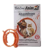 AnimAll VetLine (ЭнимАлл ВетЛайн) Ошейник противопаразитарный для собак и котов от блох и клещей; 35 см (Оранжевый)