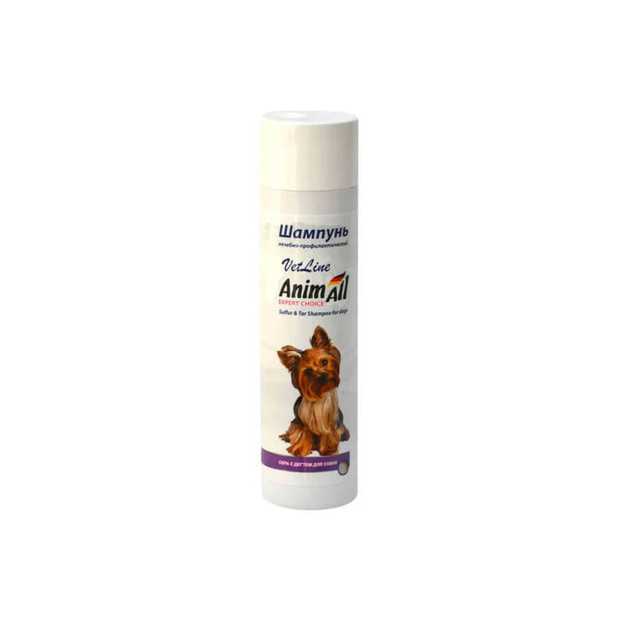 AnimAll VetLine (ЭнимАлл ВетЛайн) Шампунь для собак при дерматологических проблемах с серой и дегтем; 250 мл: цены и характеристики