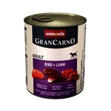 Animonda (Анімонда) Gran Carno Adult Rind+Lamm - Консервований корм з яловичиною та ягням для дорослих собак (рубане м'ясо); 800 г