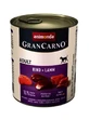 Animonda (Анімонда) Gran Carno Adult Rind+Lamm - Консервований корм з яловичиною та ягням для дорослих собак (рубане м'ясо); 800 г