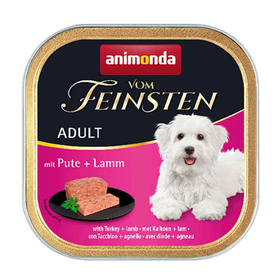 Animonda (Анимонда) Vom Feinsten Adult - Консервированный корм в виде паштета с индейкой и ягненком для взрослых собак; 150 г: цены и характеристики