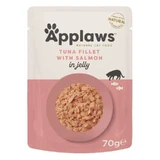 Applaws Natural Cat Food Tuna Fillet with Salmon - Натуральный влажный корм с филе тунца и лососем для котов, пауч (кусочки в желе); 70 г