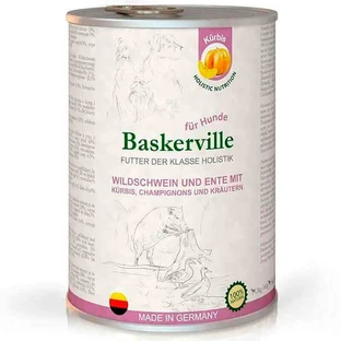 Baskerville (Баскервиль) Holistic Wildschwein und Ente Mit Kurbis - Консервы для собак с мясом кабана, утки и тыквой; 800 г