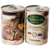 Baskerville (Баскервіль) Консерви для котів з телятиною; 400 г