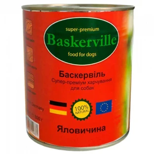 Baskerville (Баскервиль) Консервы для собак с говядиной; 800 г