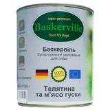Baskerville (Баскервиль) Консервы с телятиной и мясом гуся для собак; 800 г