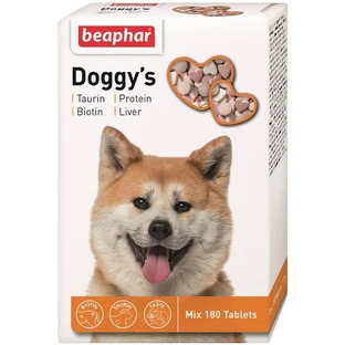 Beaphar (Беафар) Doggys Mix Taurin + Protein + Liver - Ласощі вітамінізовані для собак; 180 шт./уп.